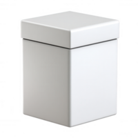 Minimalistic white gift box with a lid, perfect for presentations, packaging, or creative projects. Versatile and stylish design, ideal for showcasing your branding or products. png