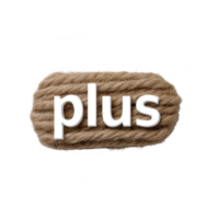 A creative plus sign composed of braided rope, set against a white isolated background, perfect for graphic design projects and visual communication. png