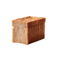 A fresh loaf of brown bread on a white isolate background, showcasing its soft texture and golden crust, perfect for sandwiches or toasting. png