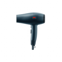 A modern hair dryer with a sleek design and a red button, perfect for home use or professional salons. Efficient, lightweight, and powerful for quick styling and drying. png