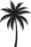 Palm Tree Silhouette - Minimal Tropical Graphic for Summer Designs vector