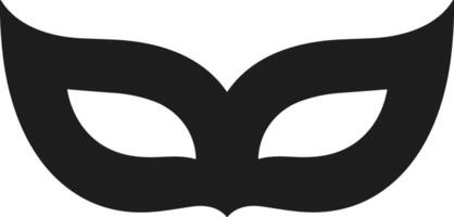 Minimal Masquerade Mask Silhouette for New Year and Party Designs vector