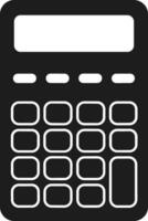 Silhouette Illustration of Calculator for Back to School Design vector