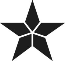 Segmented Star Silhouette for American Independence Day Graphics vector