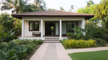 Tranquil Tropical Retreat A Modern Minimalist Home Design photo