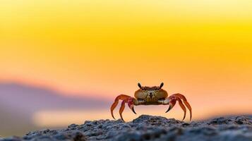 Majestic Crab at Sunset A Nature's Embrace photo