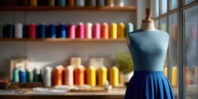 Elegant Mannequin in a Stylish Atelier Setting photo