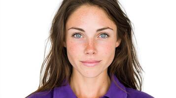 Portrait of a Woman with a Calm and Confident Expression photo