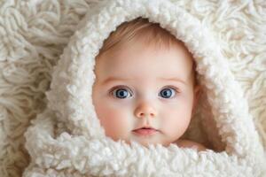 A Baby Wrapped in Cozy Comfort photo