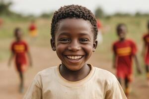 Joyful African Child Portrait photo