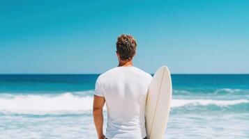 Serene Surfer's Beach Day Coastal Bliss and Ocean Views photo