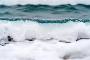 Ocean Waves Crashing on the Shore A Powerful Display of Nature's Energy photo