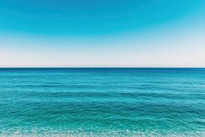 Serene Ocean Horizon A Breathtaking Coastal View photo