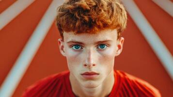 Portrait of a Determined Redhead photo