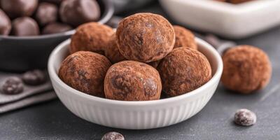 Indulge in Exquisite Chocolate Truffles photo