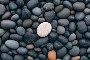A captivating display of stones, a natural masterpiece. photo