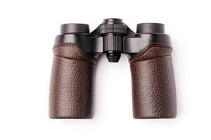 High Quality Binoculars with Brown Leather Case Perfect for Nature Observation, Travel, and Outdoor Adventures. Enhance Your Viewi photo