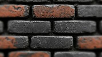 of Dark and Brown Brick Wall Texture A Rustic Architectural Background Image. Perfect for design projects needing a grunge or vint photo