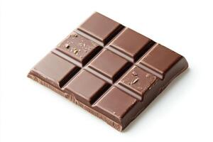 A Luxurious Dark Chocolate Bar Indulge in the Rich, Smooth, and Creamy Delight of This Exquisite Dessert. Perfect as a Sweet Treat photo