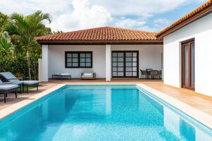 Luxury Villa with Private Pool Tropical Getaway, Modern Architecture, Relaxing Vacation Home photo
