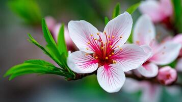 Fresh flower image in natural environment photo