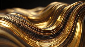 Luxurious-abstract background photo with photorealistic smooth wave textured design