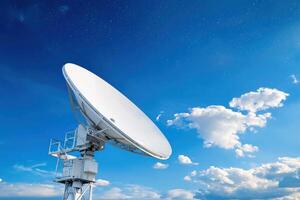 Satellite Dish Reaching for Stars Communication Technology photo