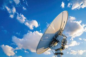 Satellite Dish Reaching for the Sky photo