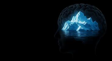 The Hidden Depths of the Mind. An Iceberg Metaphor for the Unconscious photo