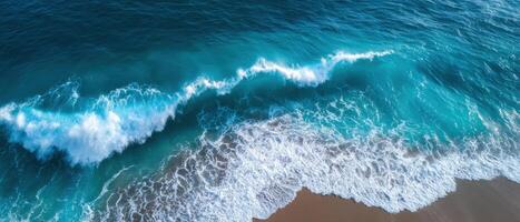 close up ocean wave for banner photo