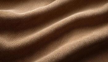 Texture background of velours khaki fabric close up photo