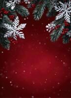 Christmas holiday background. snow and copy space photo