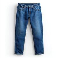 jeans isolated on white background for poster photo