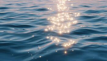 Morning sunlight reflecting on calm lake water nature scene tranquil view photo
