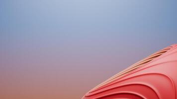 A red and orange abstract background with a curved shape photo