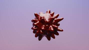 A red object with spikes on it photo