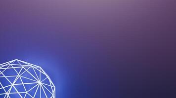 Abstract background with a blue sphere photo
