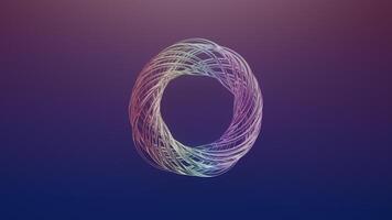 A colorful circle with a line in the middle photo