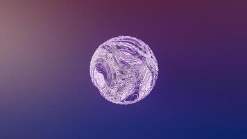A purple and blue abstract image with a circular shape photo