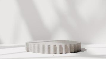 A white table with a circular top photo