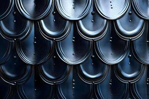 Abstract Metallic Texture with Overlapping Curved Patterns for Modern Design photo