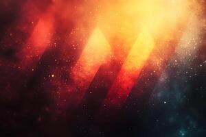 Abstract Cosmic Nebula with Radiant Colors and Light Flares for Digital Art Background photo