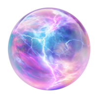 Witch glowing crystal on transparent background. png