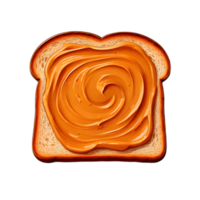 Swirled Peanut Butter on Toasted Bread png