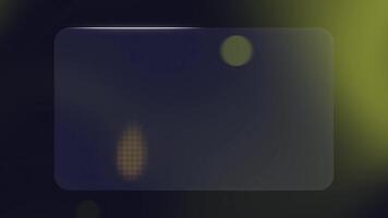 Glass Morphism Modern UI Overlay Rounded Rectangle on Dark Background with Halftone video