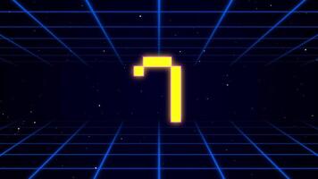 Pixel Art 10 Second Countdown Timer Retro Arcade Style video