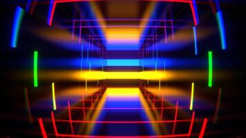 multicolorido abstrato estroboscópico máquina fundo vj ciclo dentro 4k video