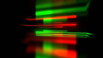 vermelho e verde néon retangular formas comovente fundo vj ciclo dentro 4k video