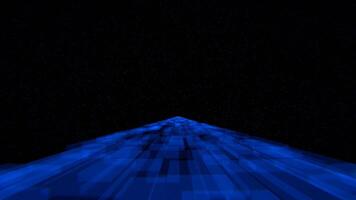 Blue Space Bridge Background VJ Loop in 4K video