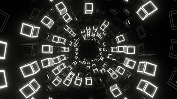 White Movement Through Strobe Squares Background VJ Loop in 4K video